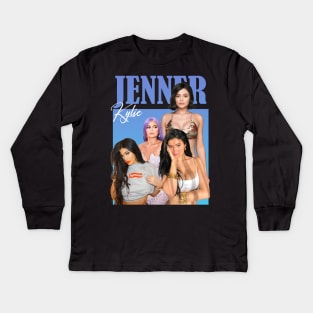 Kylie Jenner Vintage 90s Design Kids Long Sleeve T-Shirt